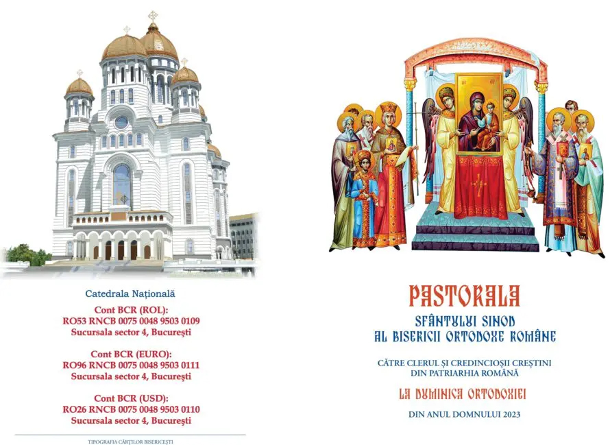 Pastorala Sfântului Sinod al Bisericii Ortodoxe Române la Duminica Ortodoxiei din Anul Domnului 2023