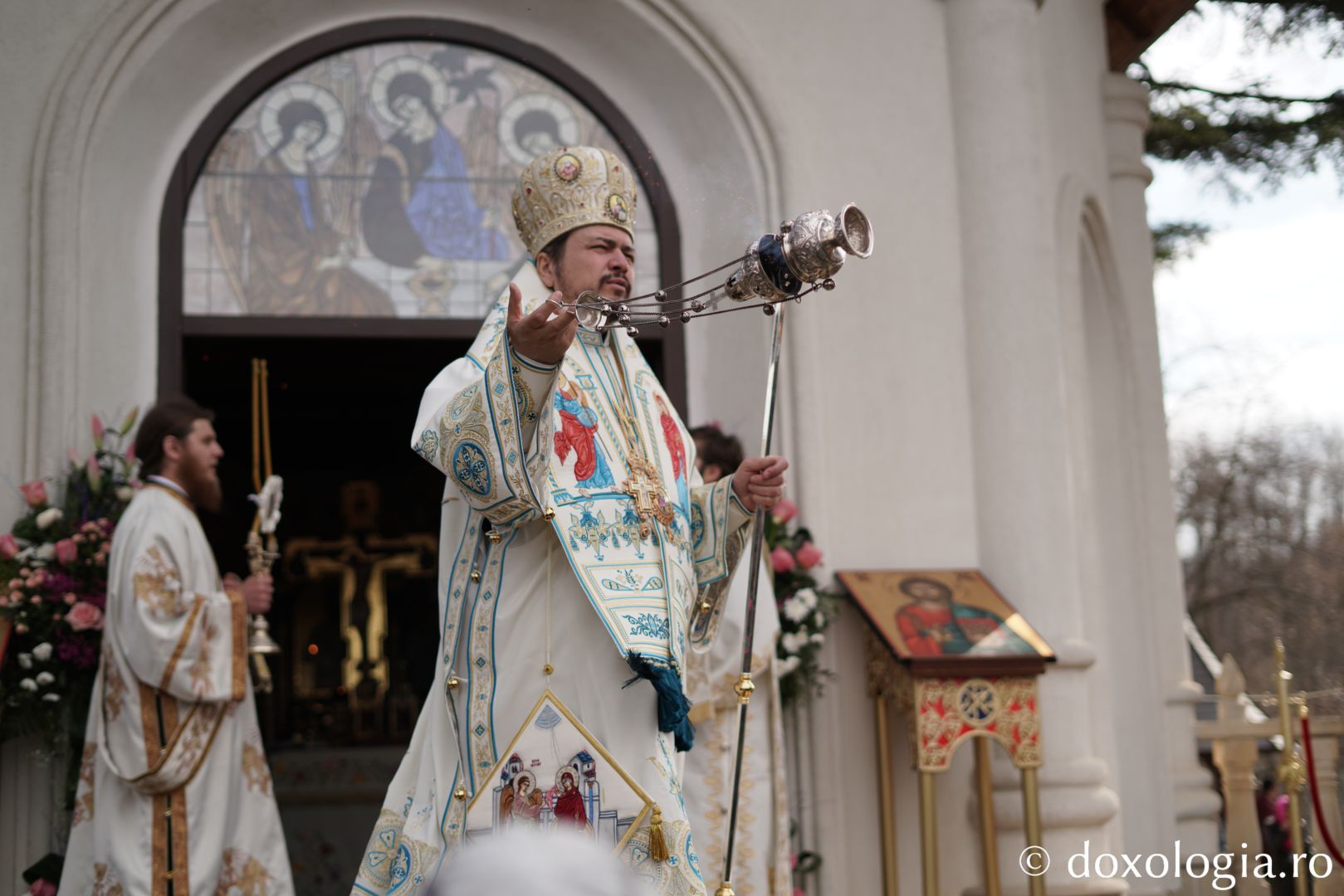 PS Veniamin a slujit de sărbătoarea Bunei Vestiri la Mănăstirea Sihăstria Voronei