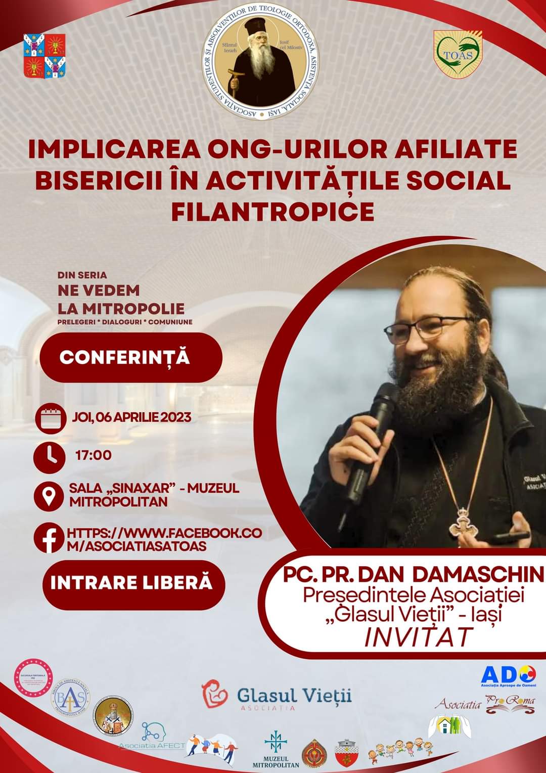 Evenimente ce vor avea loc în Arhiepiscopia Iașilor, în perioada 2-8 aprilie 2023