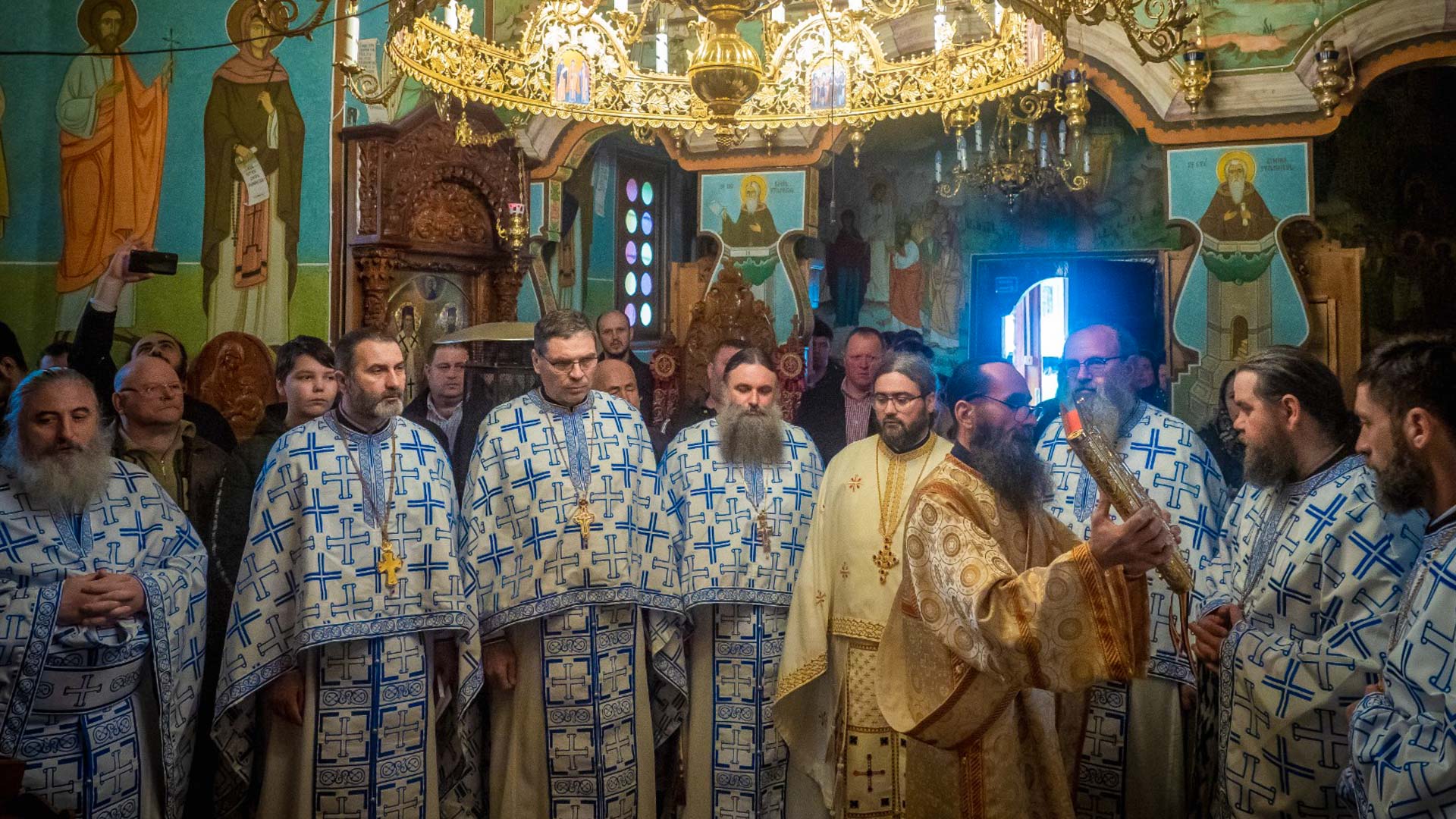 Schitul Pocrov și-a cinstit ctitorul, pe Sfântul Pahomie