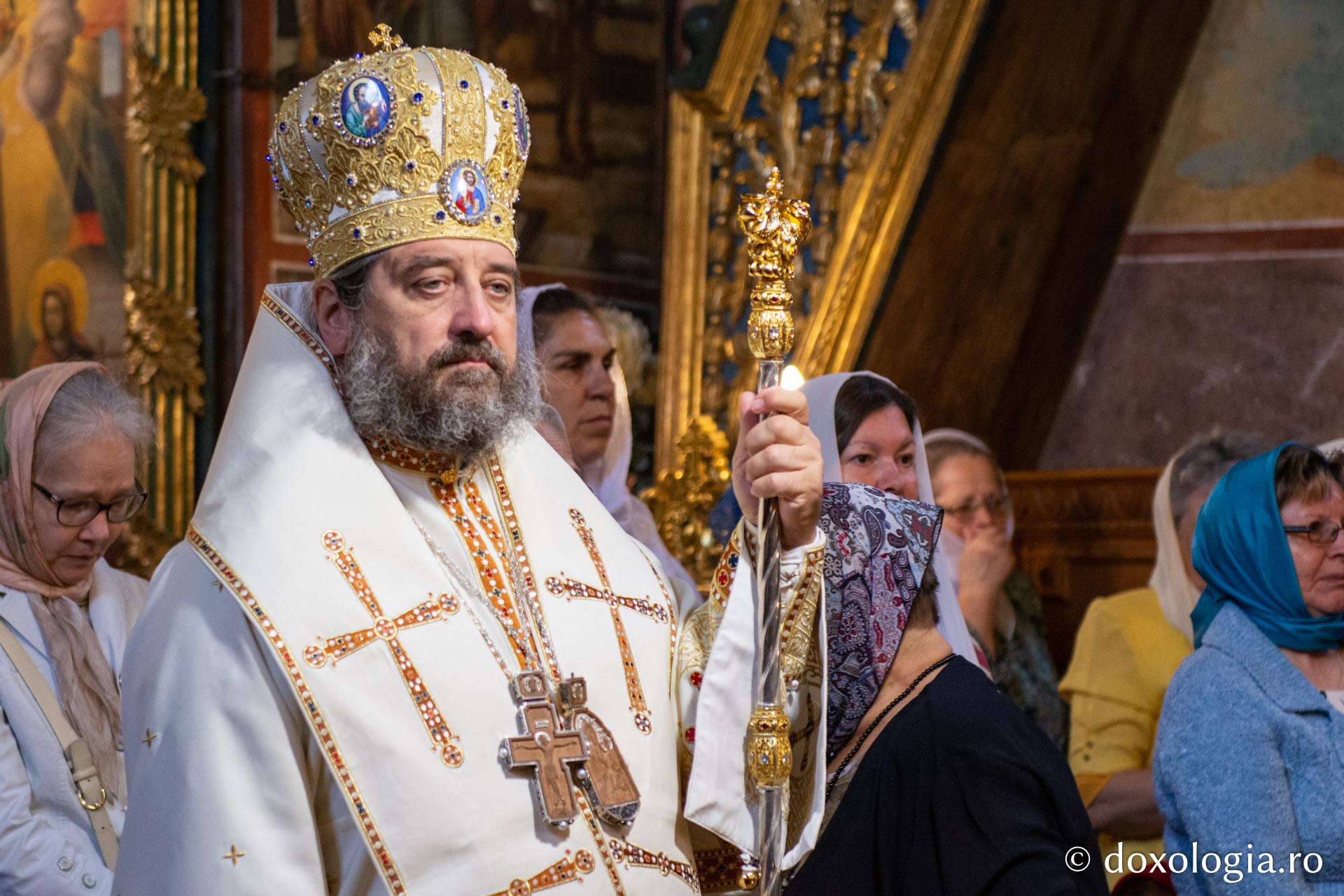 Foto: Mihail Vrăjitoru Slujire arhierească la hramul Mănăstirii Golia