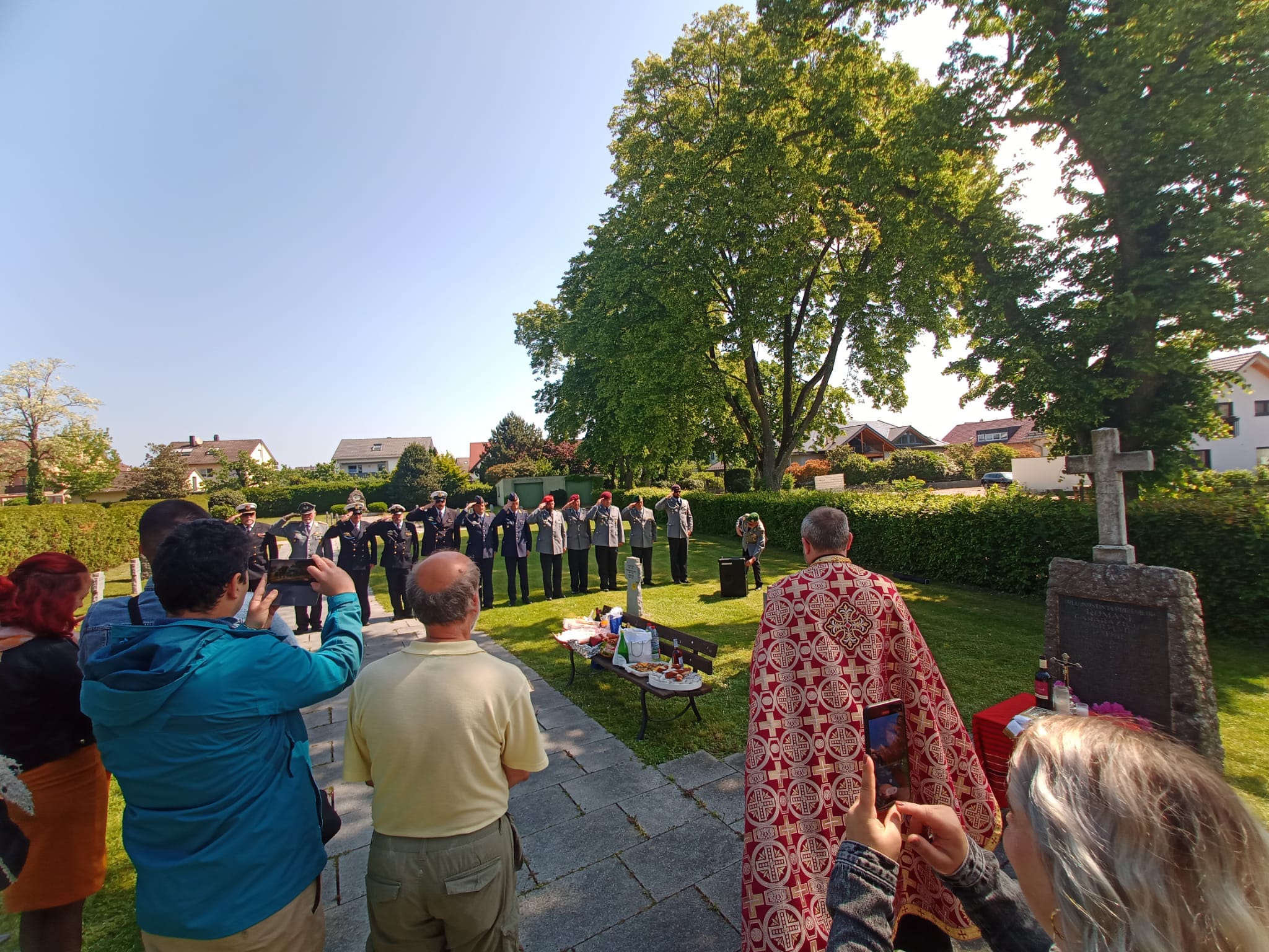 Slujbe de pomenire a eroilor, săvârșite în Cimitirul Militar din Niederbühl