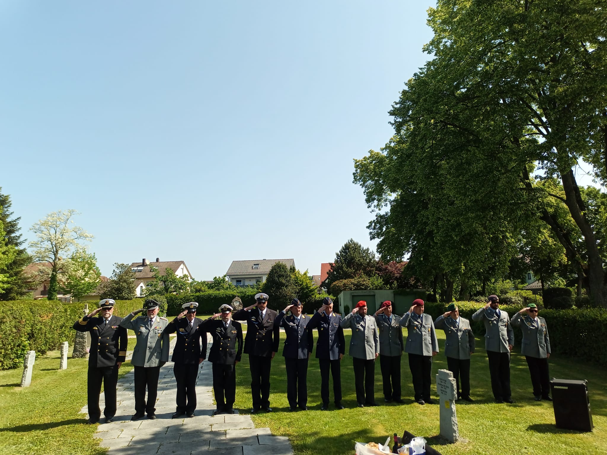 Slujbe de pomenire a eroilor, săvârșite în Cimitirul Militar din Niederbühl