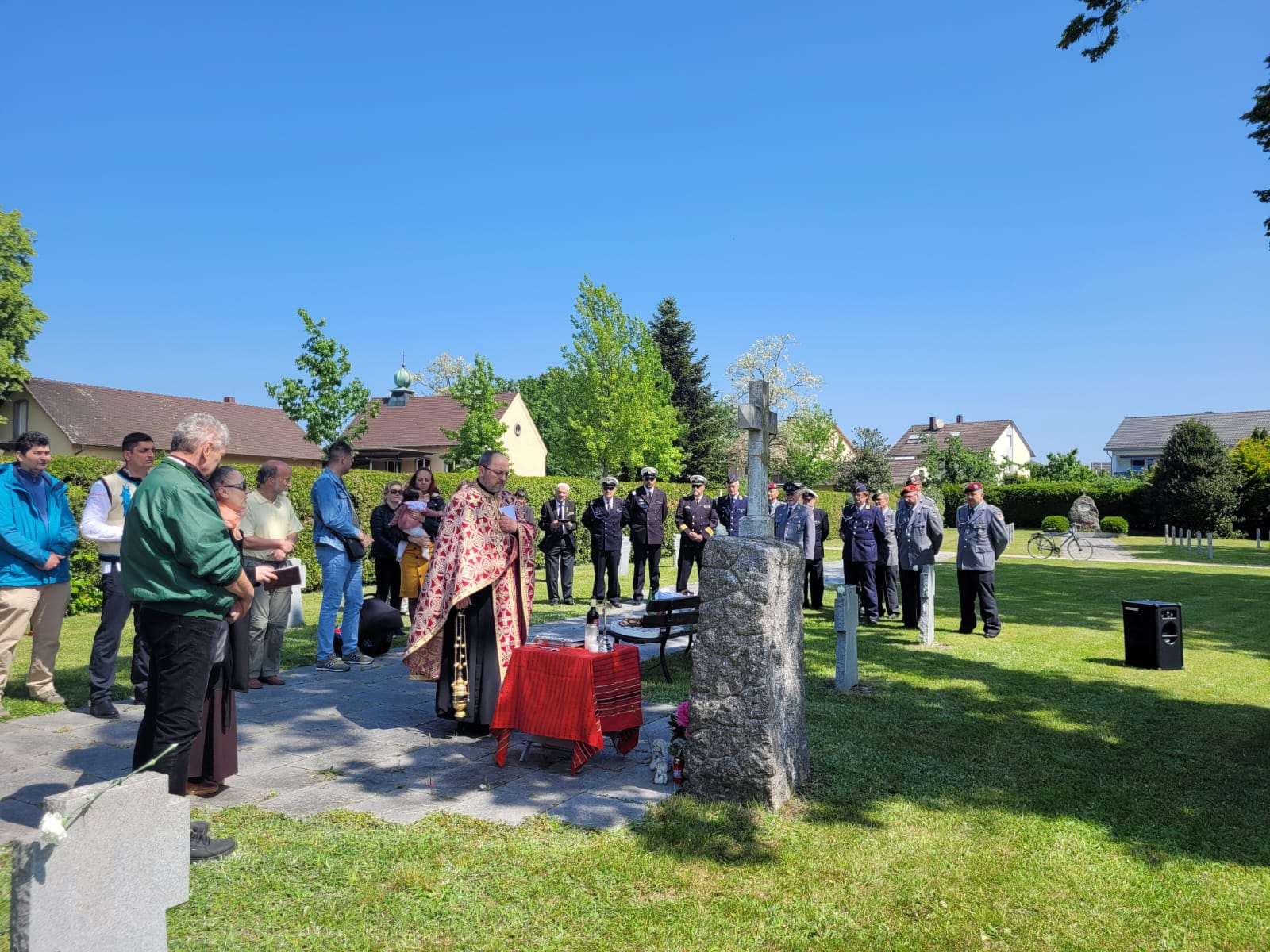 Slujbe de pomenire a eroilor, săvârșite în Cimitirul Militar din Niederbühl