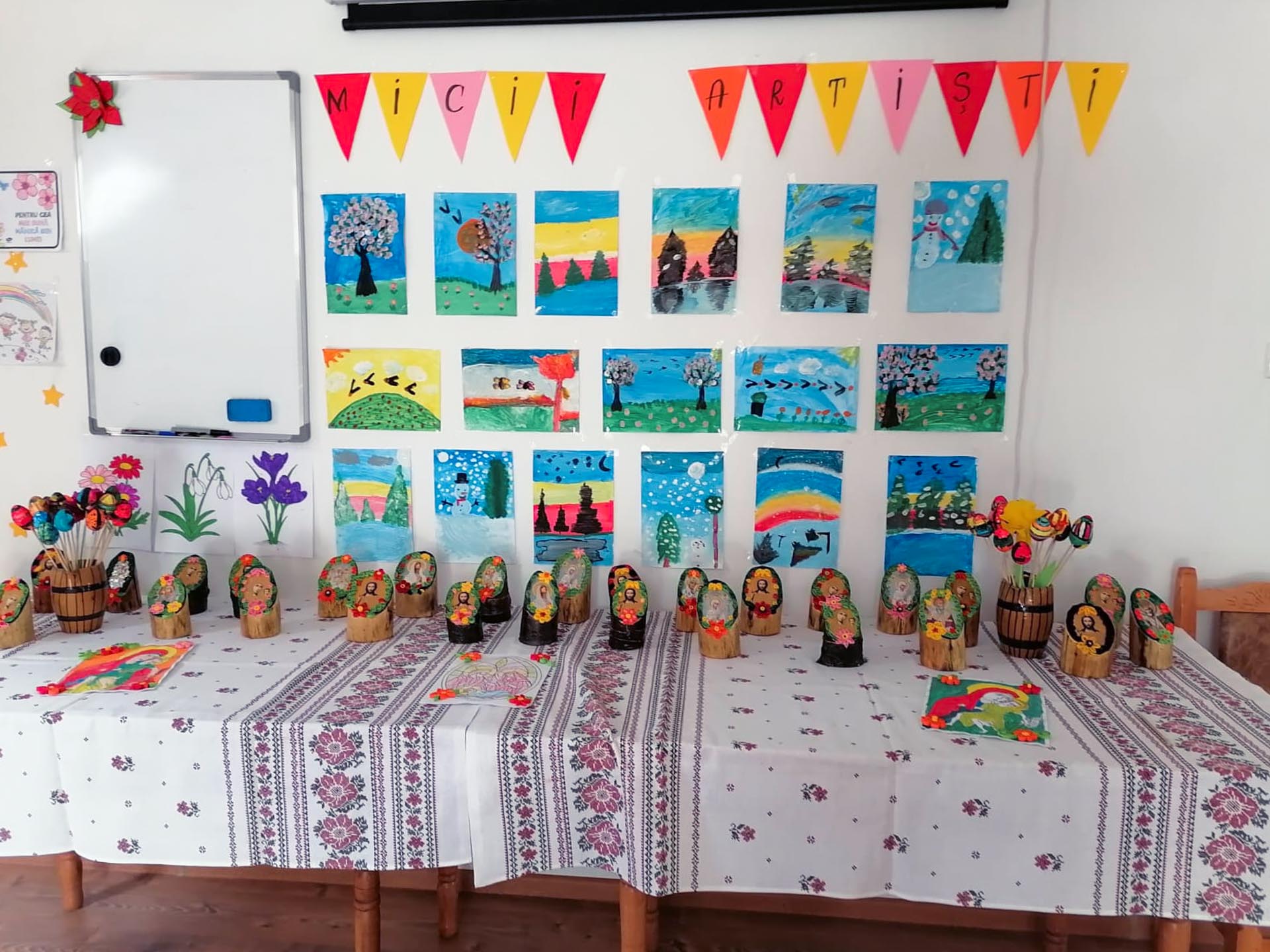 Expoziție realizată de copii