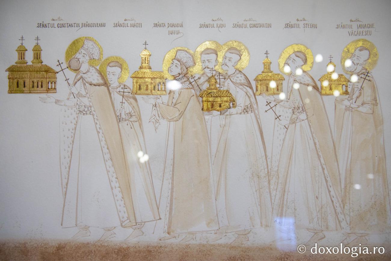 Familia Brâncoveanu, reprezentată de Elena Murariu la expoziția „Rădăciuni Brâncovenești” / Foto: Pr. Silviu Cluci Familia Brâncoveanu, model de familie și sursă de inspiraţie