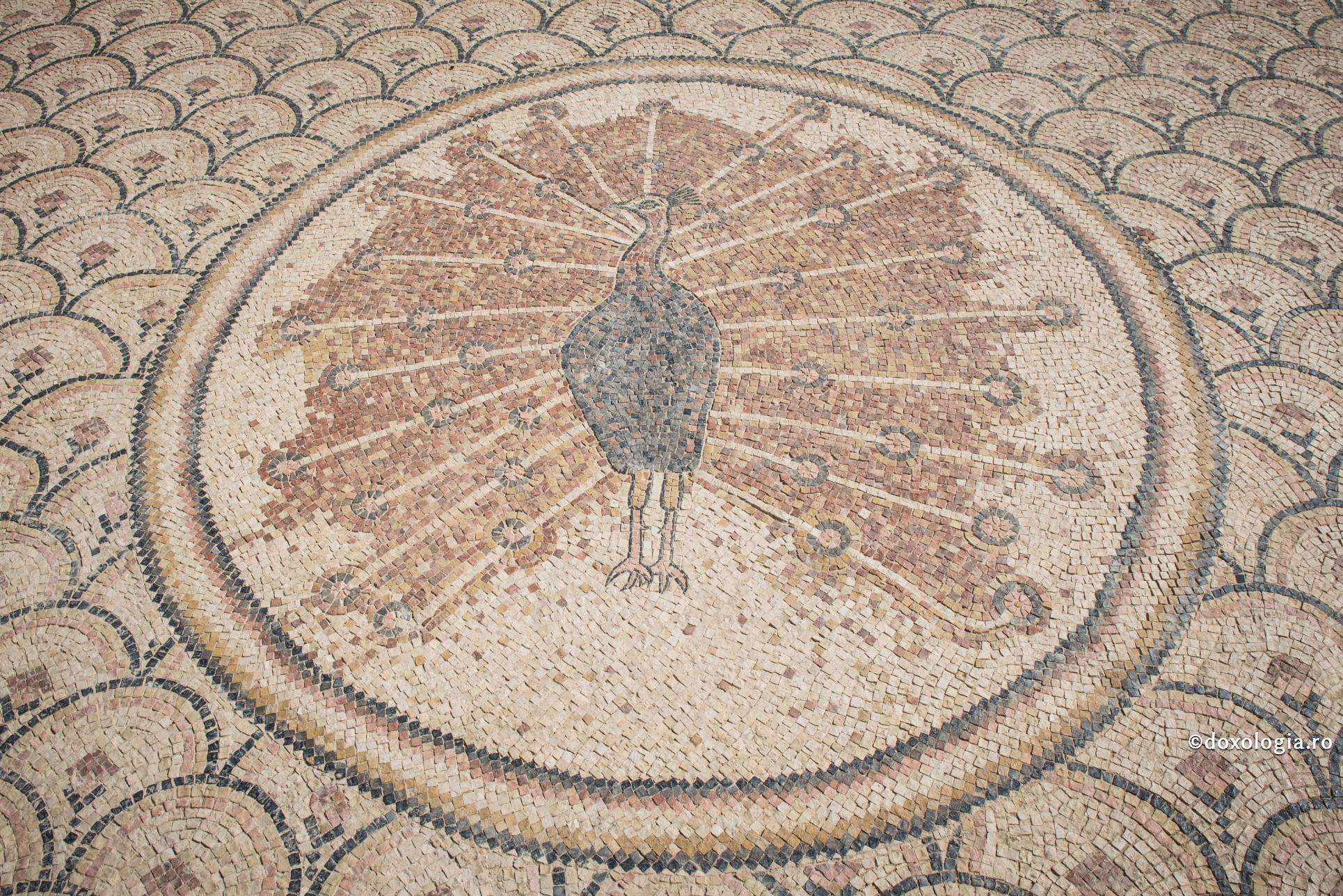 lucrare mozaic - paun