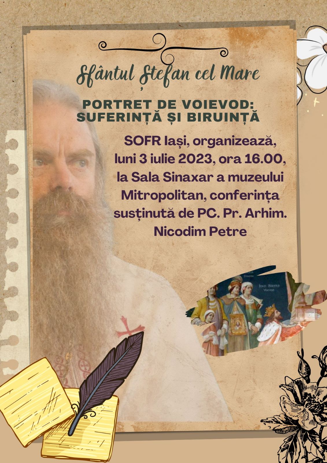 Evenimente care vor avea loc în Arhiepiscopia Iaşilor,  în perioada 2-8 iulie 2023