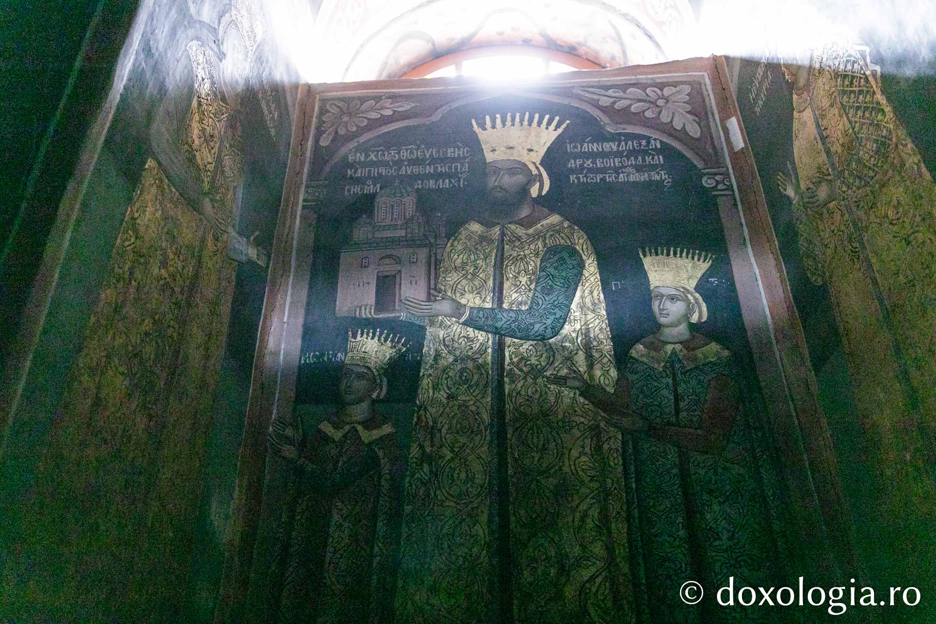 Domnitorul Moldovei Alexandru Lăpuşneanu şi domnița Ruxandra