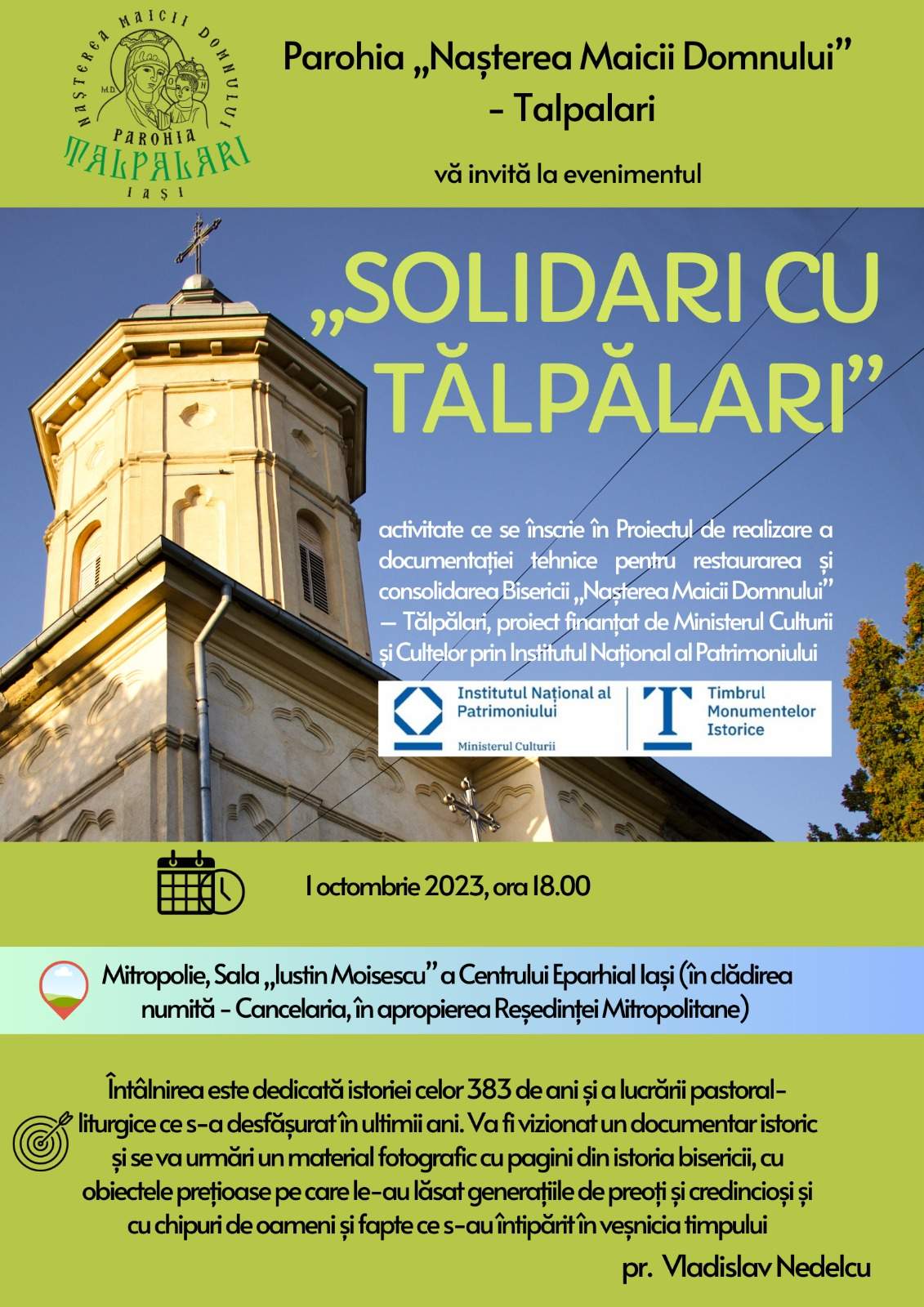 „Solidari cu Tălpălari” - afișul evenimentului
