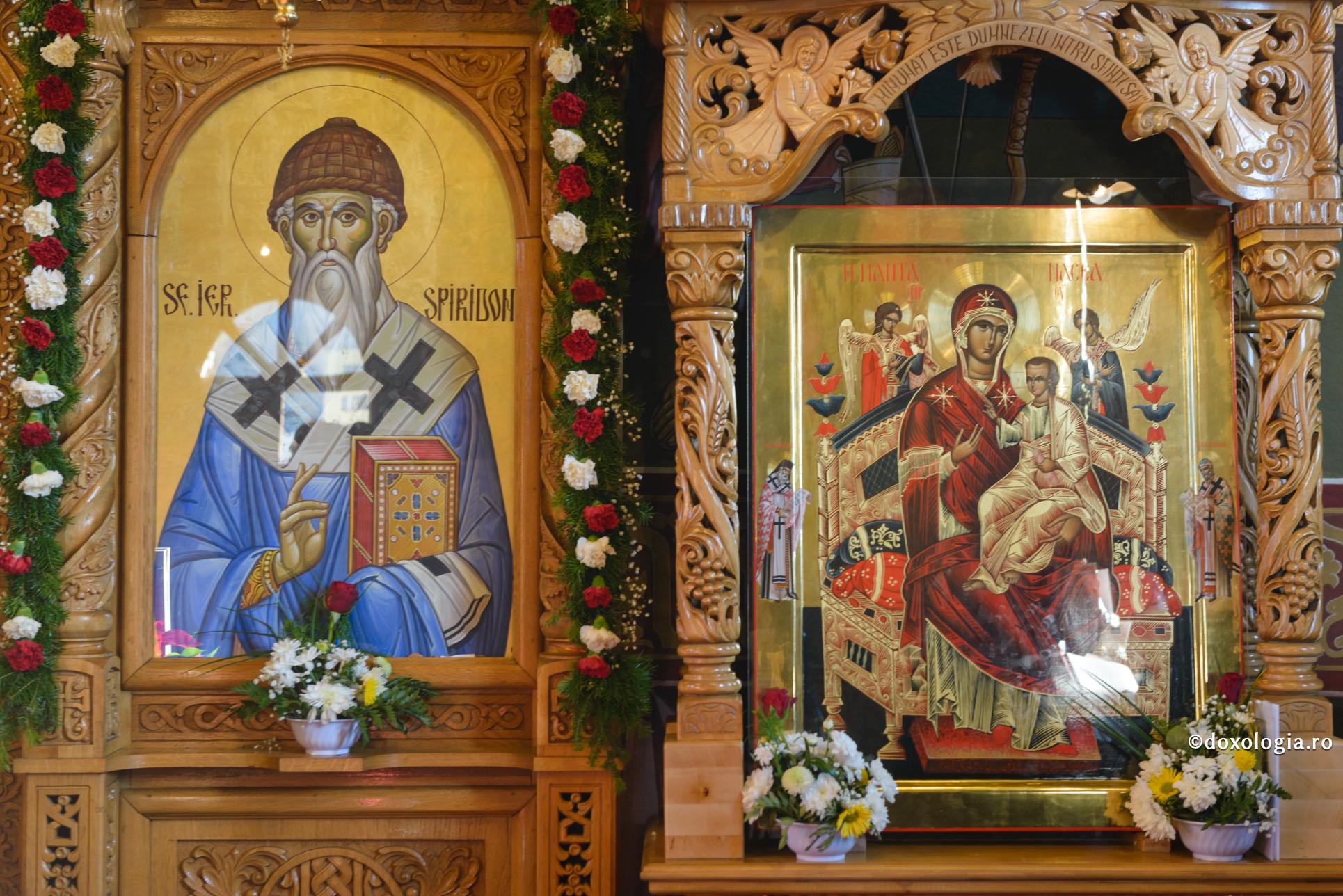 Icoane cu Sfântul Spiridon și Maica Domnului