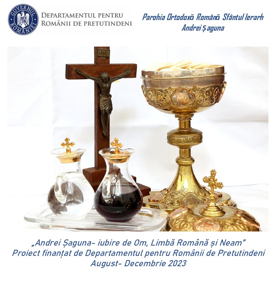 Afiș proiect „Andrei Șaguna – iubire de Om, Limbă Română și Neam” Afiș proiect