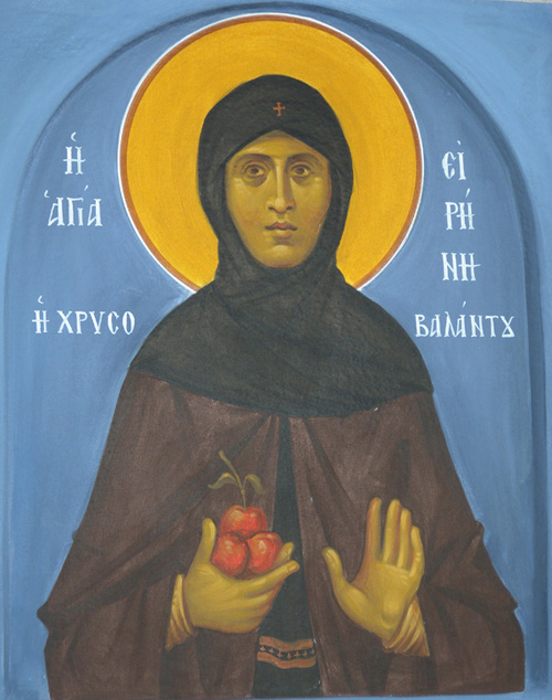 Sfânta Cuvioasă Irina Hrisovalantou, care a primit mere din Rai Sfânta Cuvioasă Irina Hrisovalantou, care a primit mere din Rai