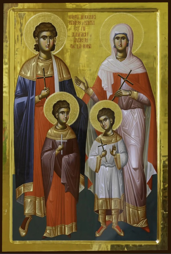 Icoana Sfinților Mucenici Marius și Marta, soția sa, și a fiilor lor Audifaciu și Avacum / Foto: Mircea Florescu / basilica.ro Viața Sfinților Mucenici Marius și Marta, soția sa, și a fiilor lor Audifaciu și Avacum
