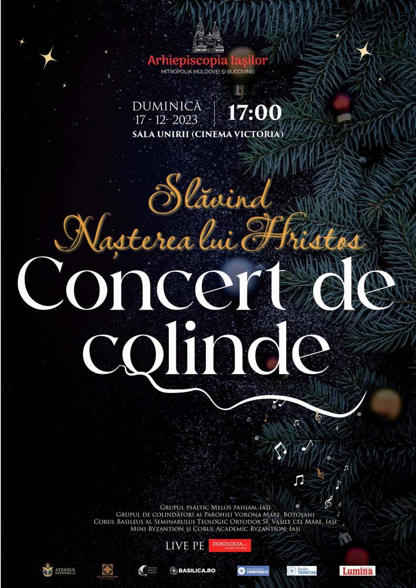 afiș concert de colinde