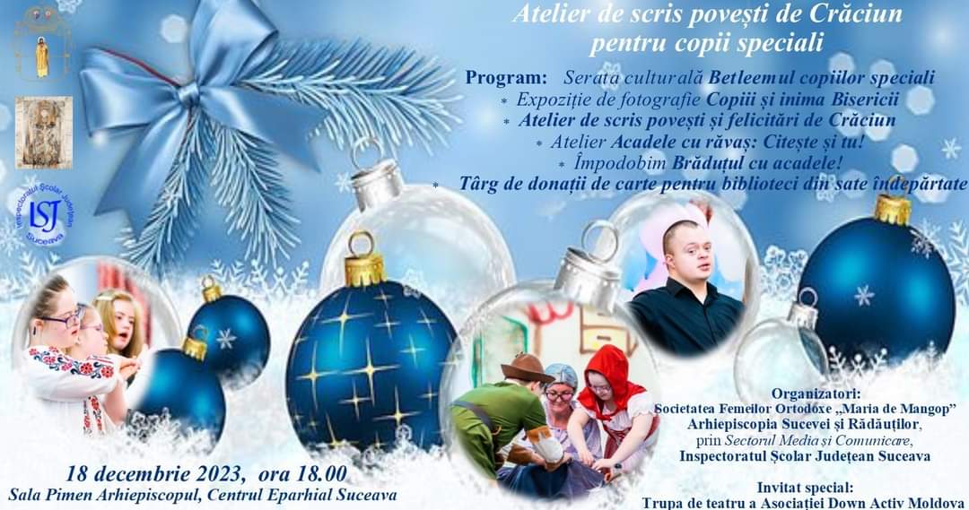 Atelier de Crăciun pentru copiii cu sindrom Down