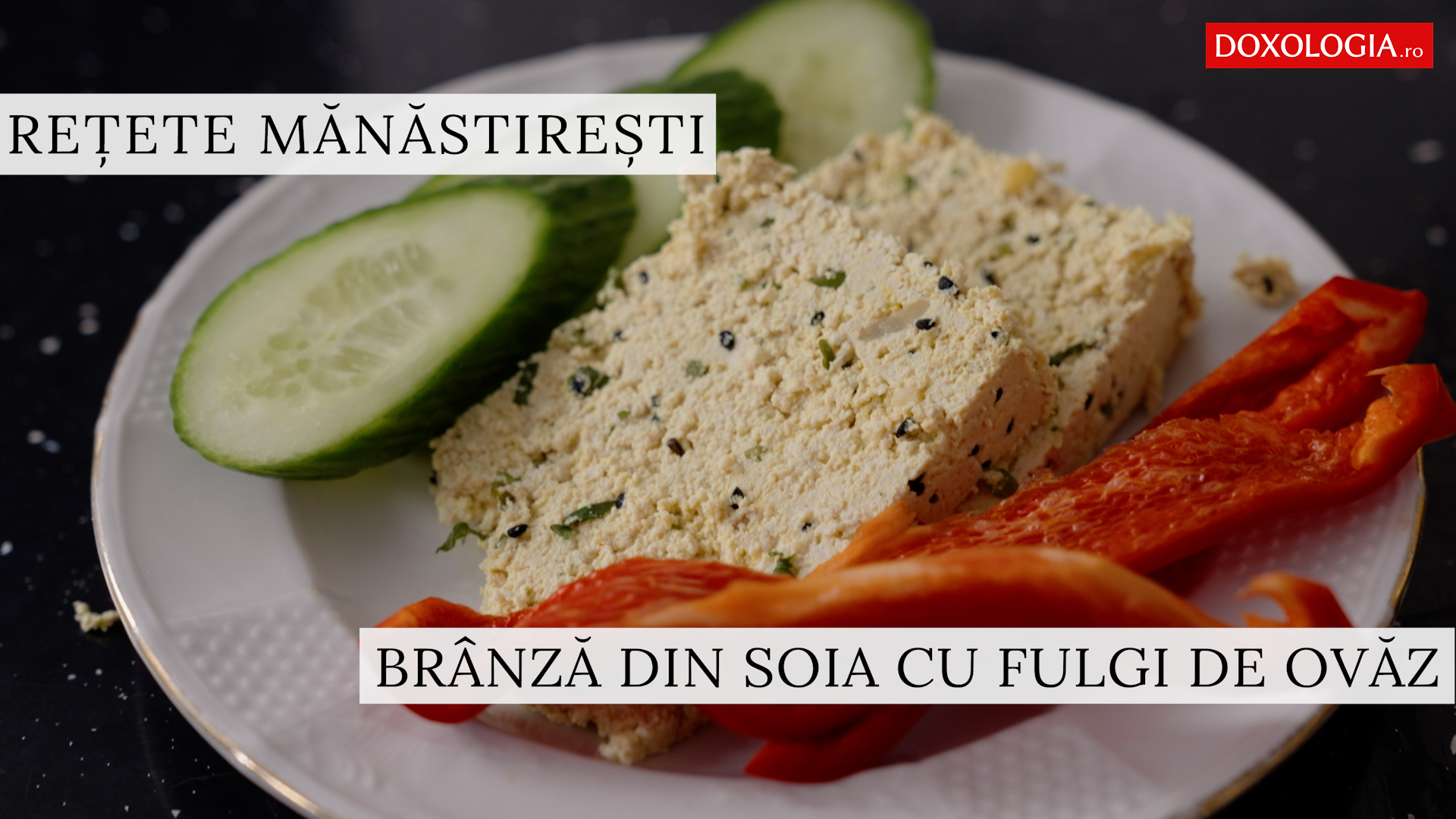 Branza tofu cu fulgi de ovaz Branza tofu cu fulgi de ovaz