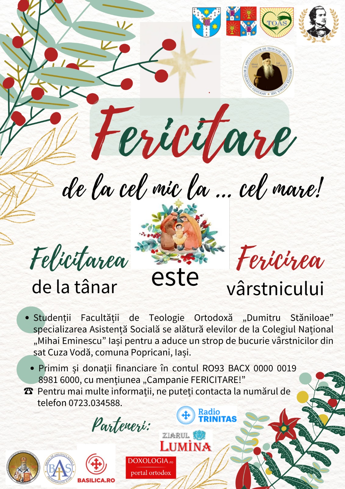 campania „FERICITARE, de la cel mai mic la…cel mare!”