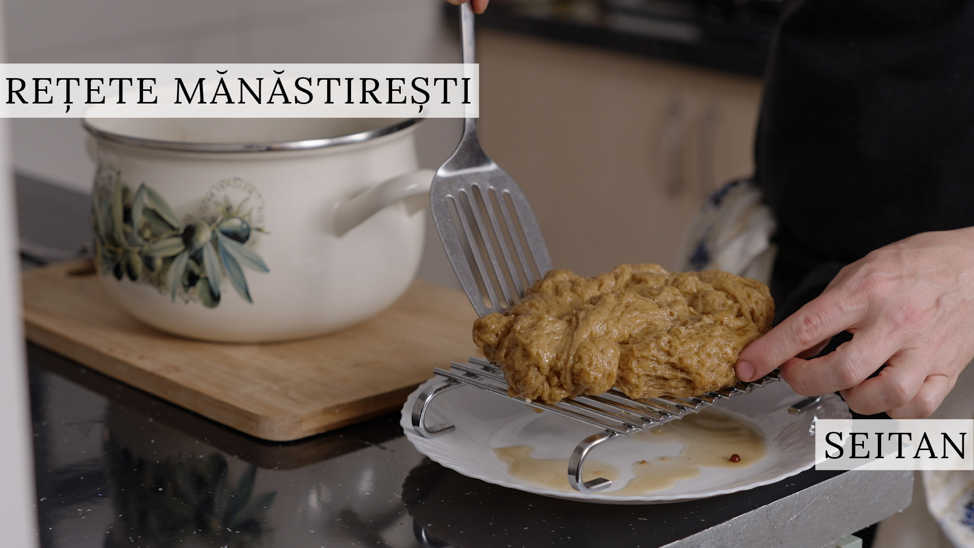 (Video) Cum să prepari acasă „carne” vegetariană – rețeta de seitan a părintelui Silvan