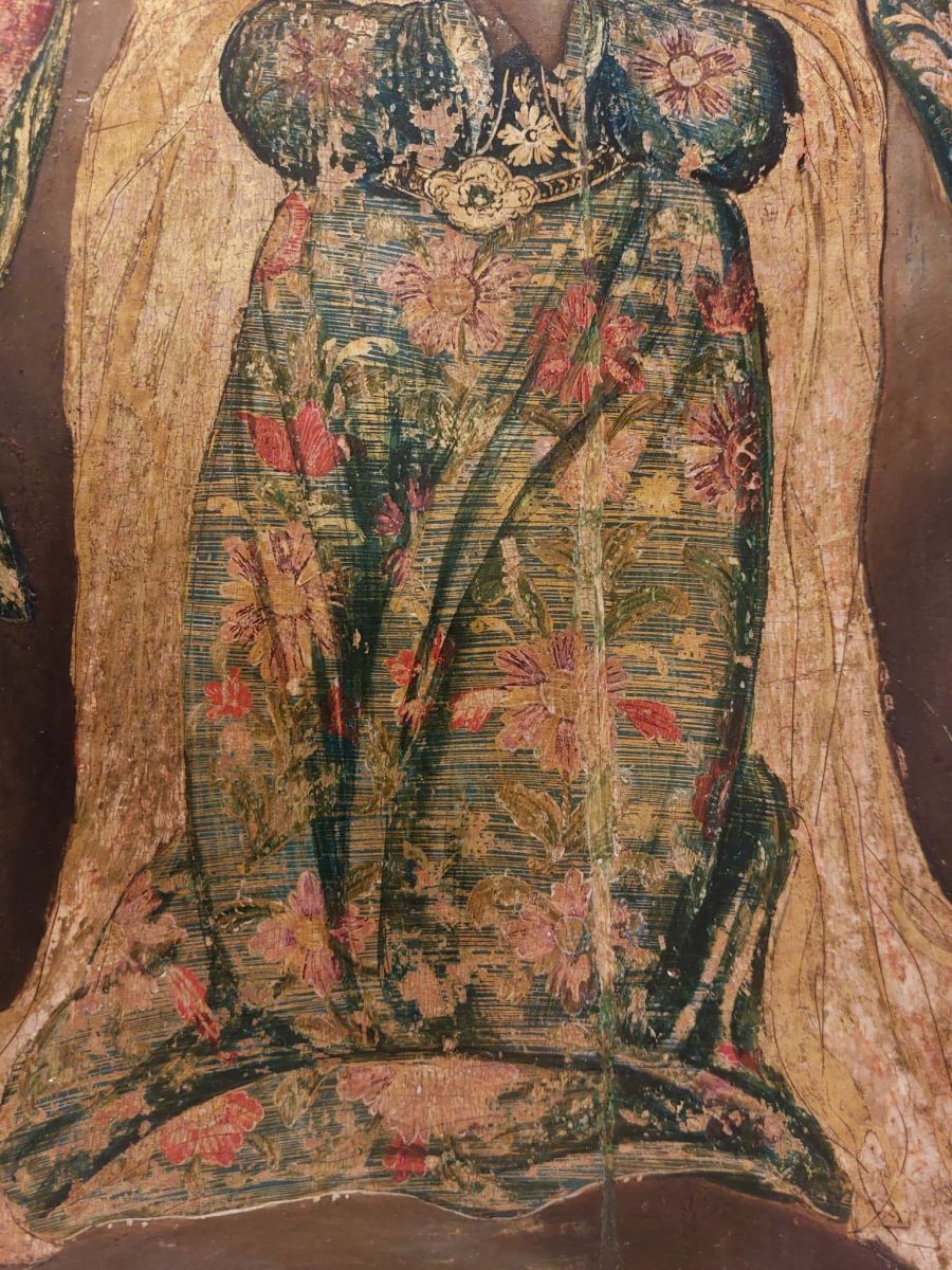 Icoana „Încoronarea Maicii Domnului” (detaliu)