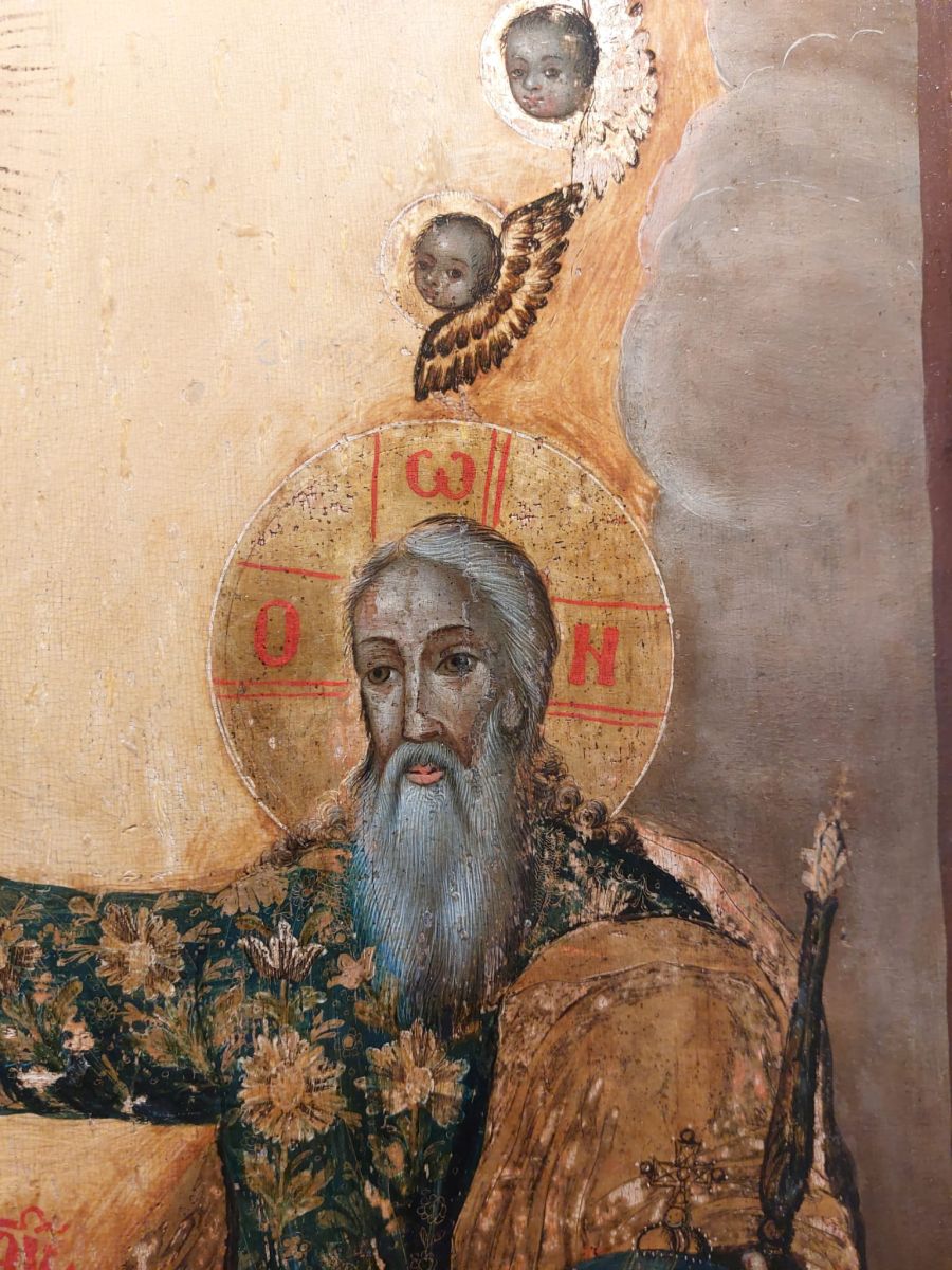 Icoana „Încoronarea Maicii Domnului” (detaliu)