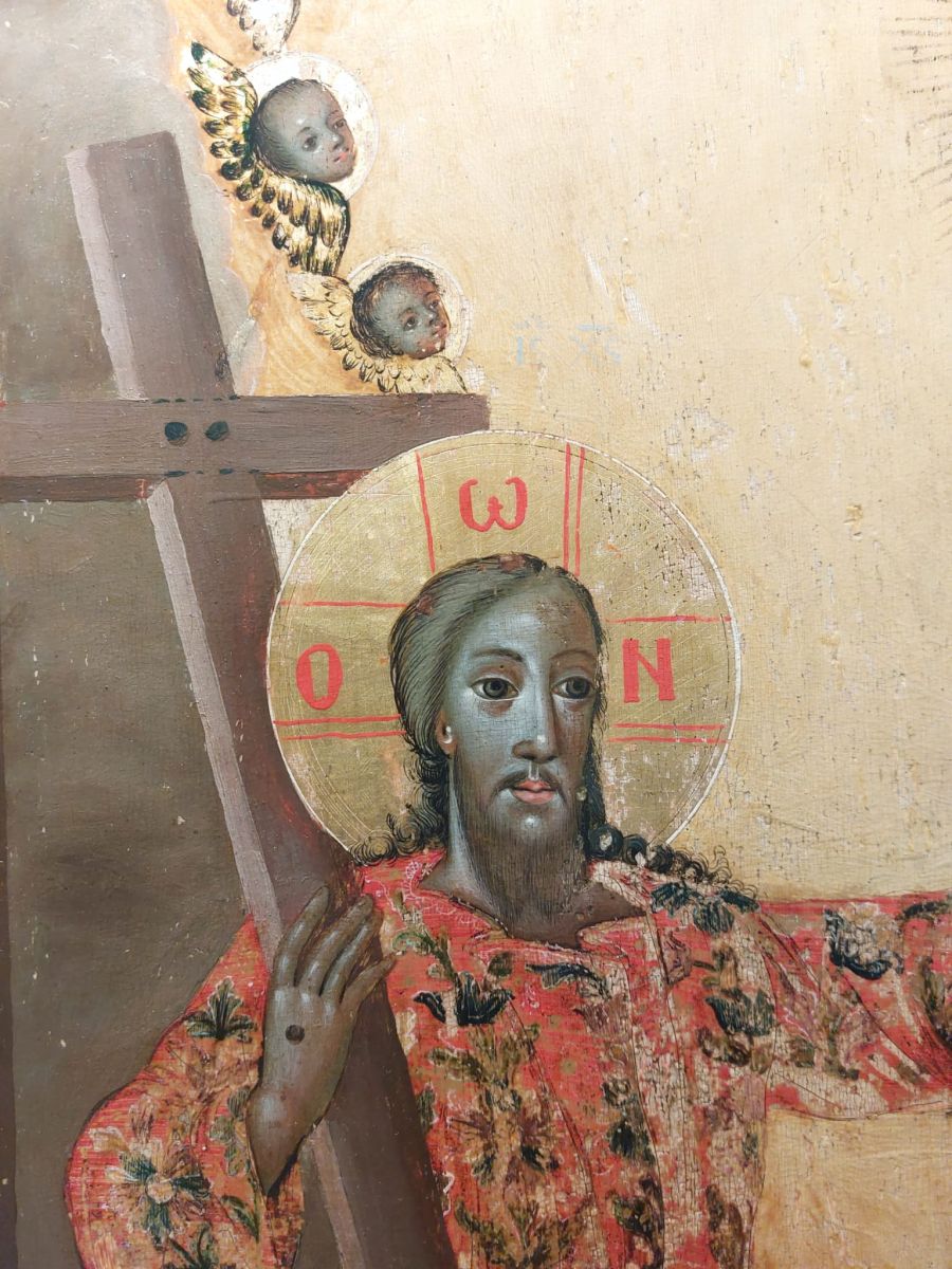 Icoana „Încoronarea Maicii Domnului” (detaliu)