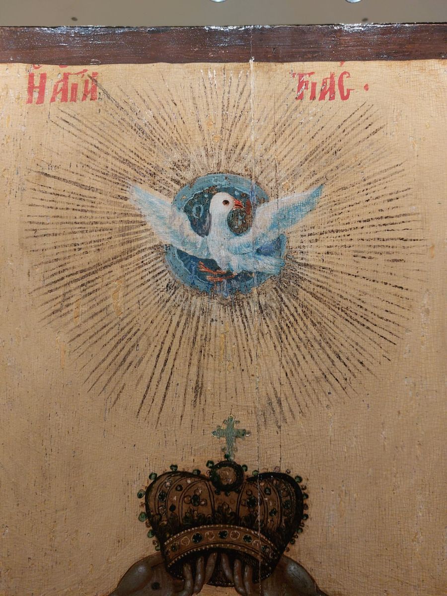 Icoana „Încoronarea Maicii Domnului” (detaliu)