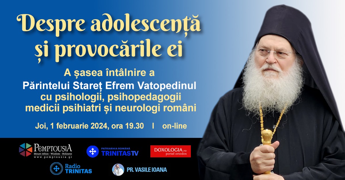 „Adolescența și provocările ei” – a șasea sinaxă online cu psihologi, medici psihiatri și neurologi