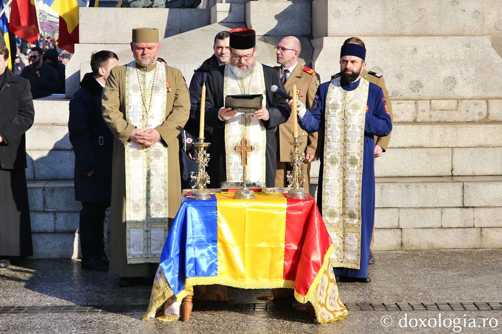 Sobor de preoți la slujba de Te Deum Unirea Principatelor