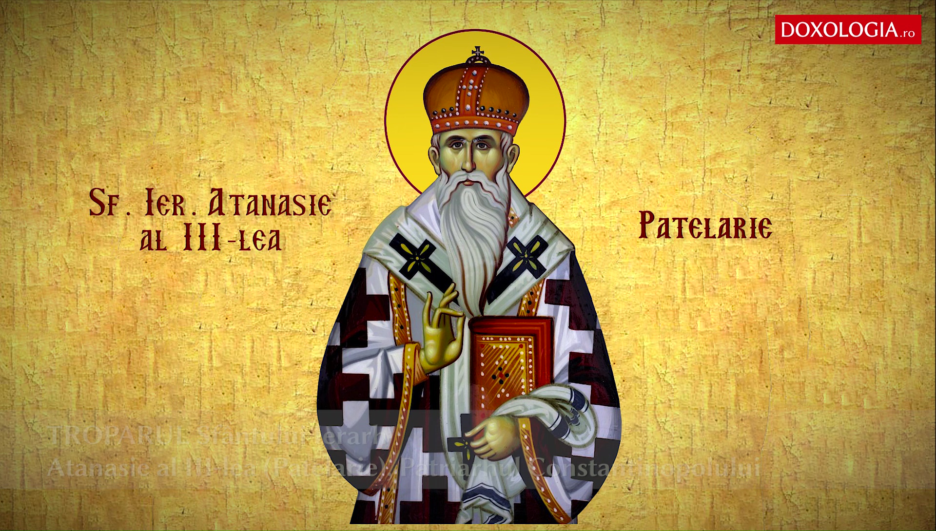 Sfântul Ierarh Atanasie al III-lea (Patelarie), Patriarhul Constantinopolului
