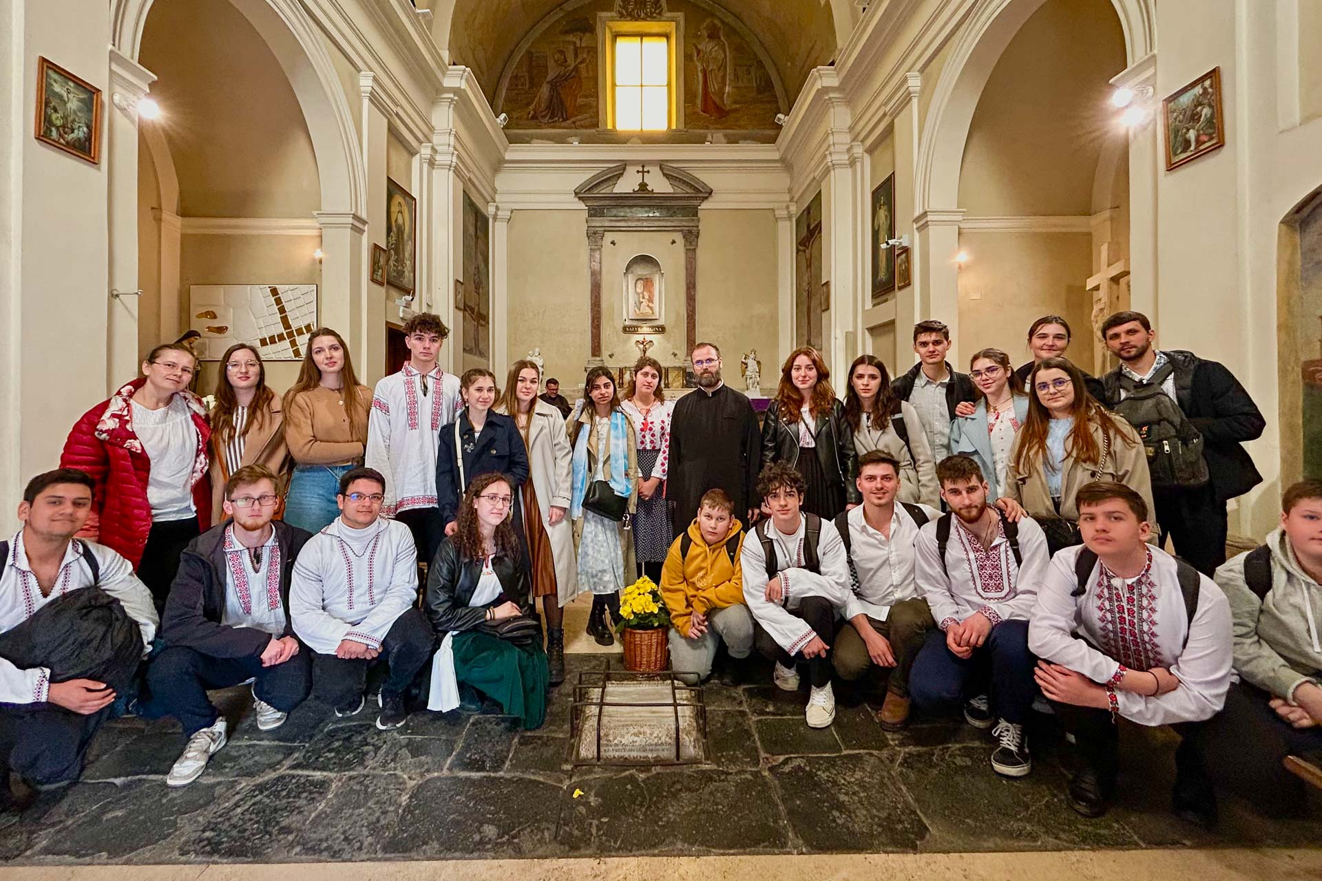 grup de pelerini la Roma