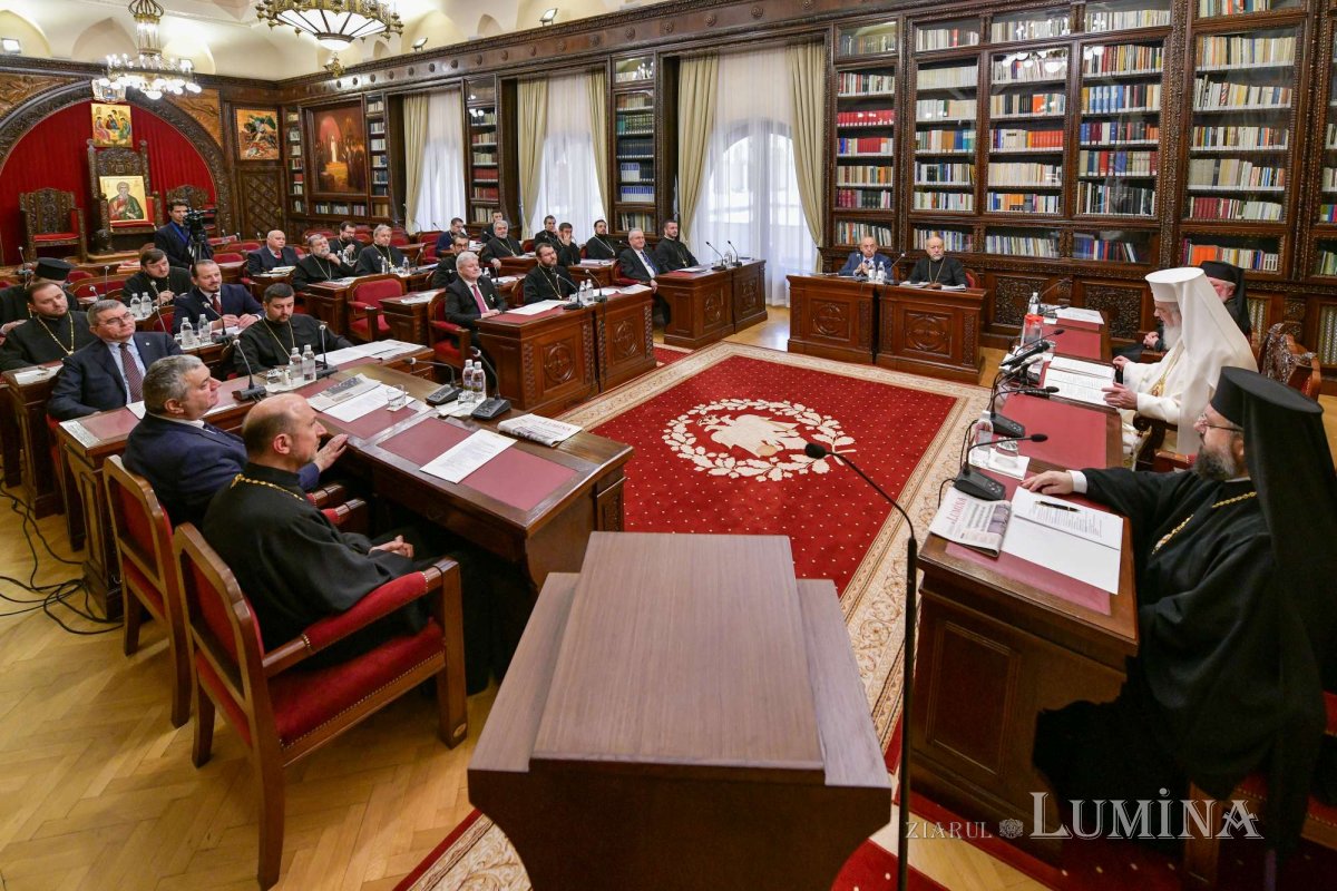 Ședința de lucru a Consiliului Național Bisericesc la Reședința Patriarhală