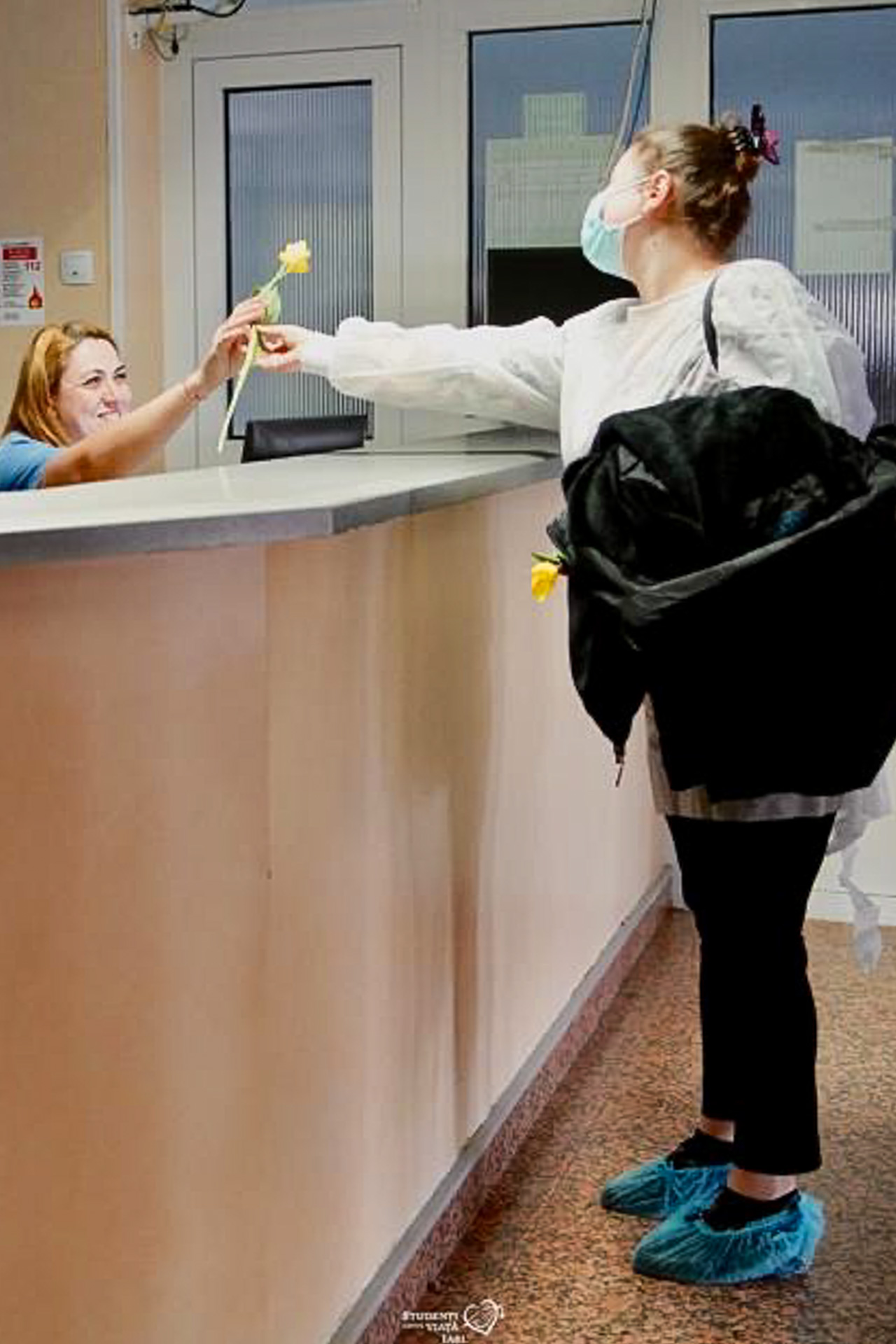 „Flori pentru mămici” – activitate a  Asociației „Studenți pentru Viață” Iași