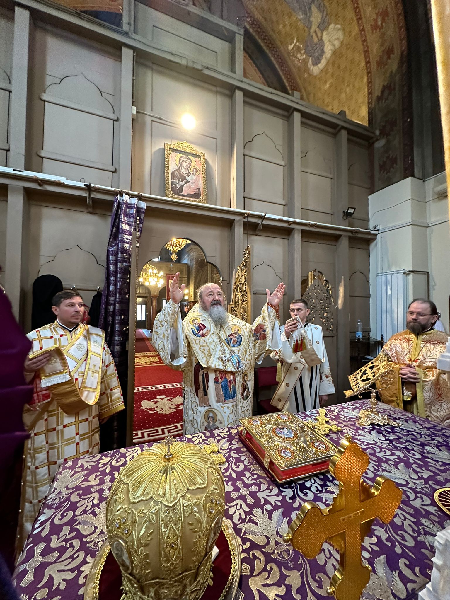 PS Ieronim în Catedrala episcopală „Înălțarea Domnului” din Vârșeț