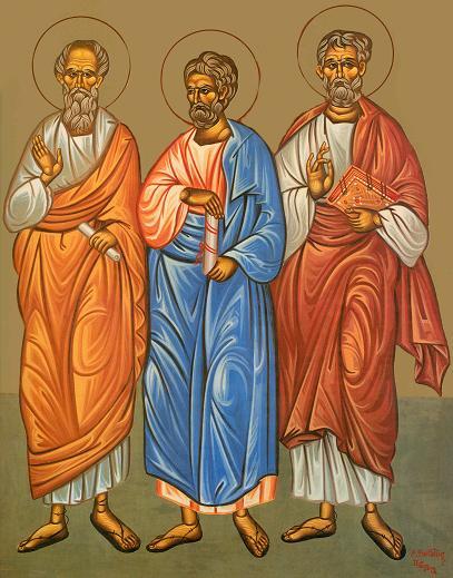 Sfinții Apostoli Aristarh, Pud și Trofim Sfinții Apostoli Aristarh, Pud și Trofim