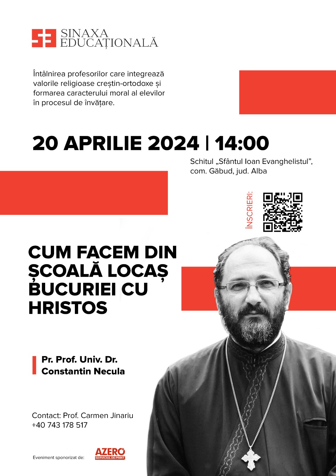 Întâlnirea de primăvară cu tema „Școala, locaș al bucuriei”, la Schitul Găbud