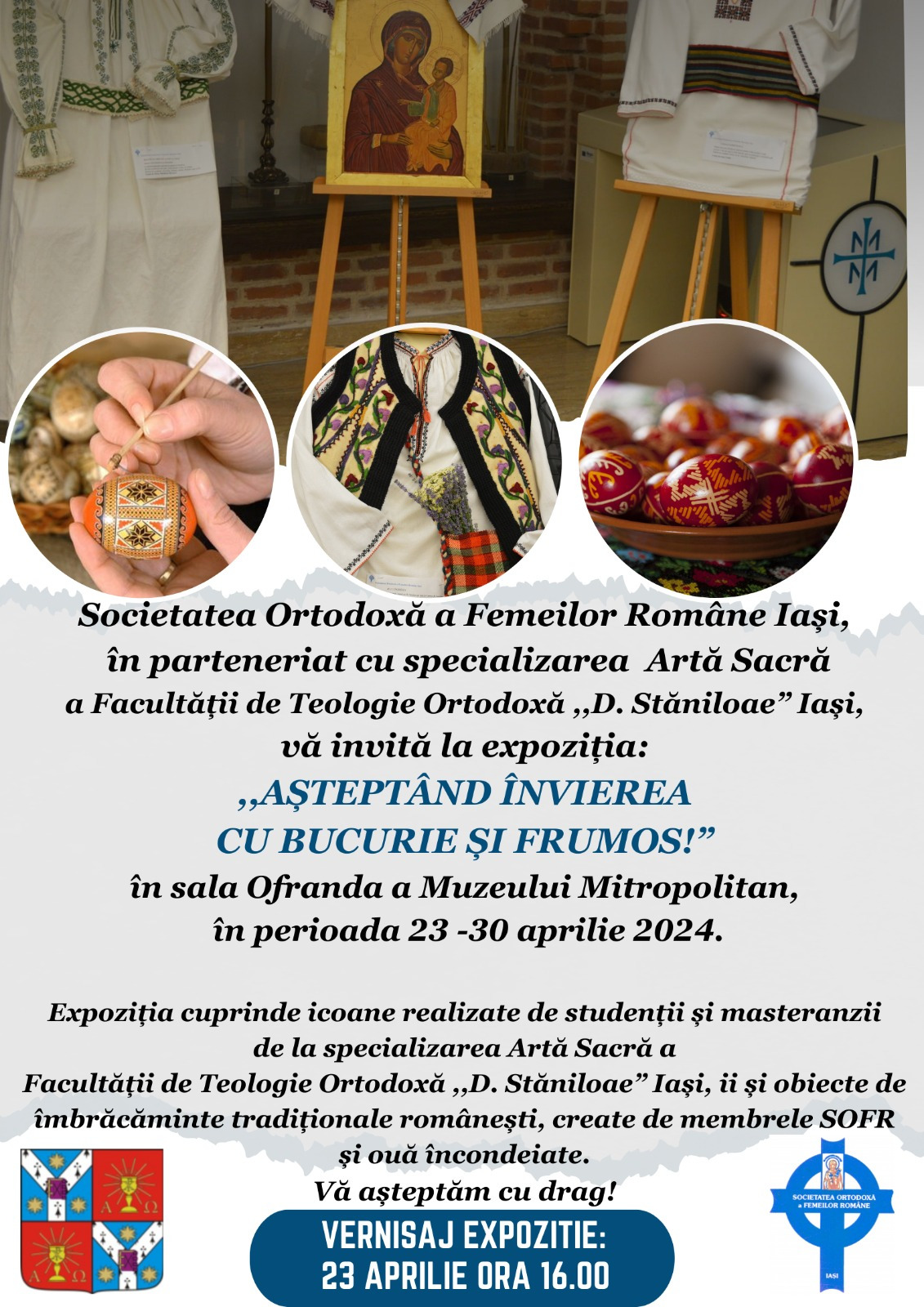 afis expozitie de icoane