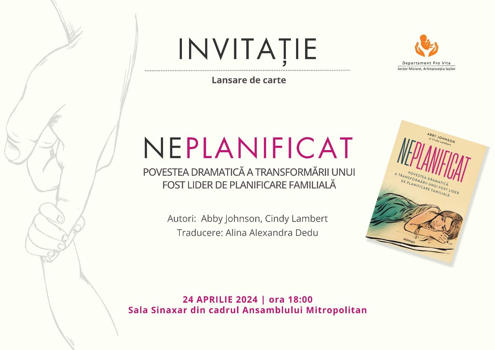 afis lansare de carte