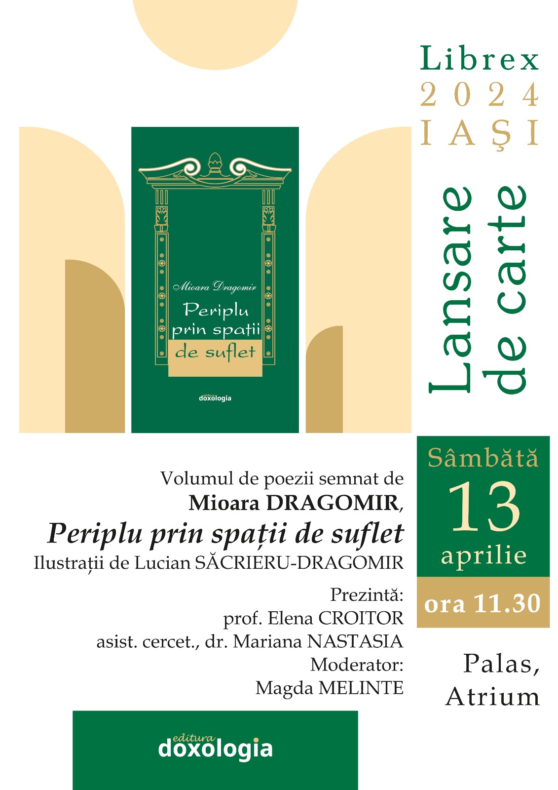 Lansarea volumului „Periplu prin spaţii de suflet”