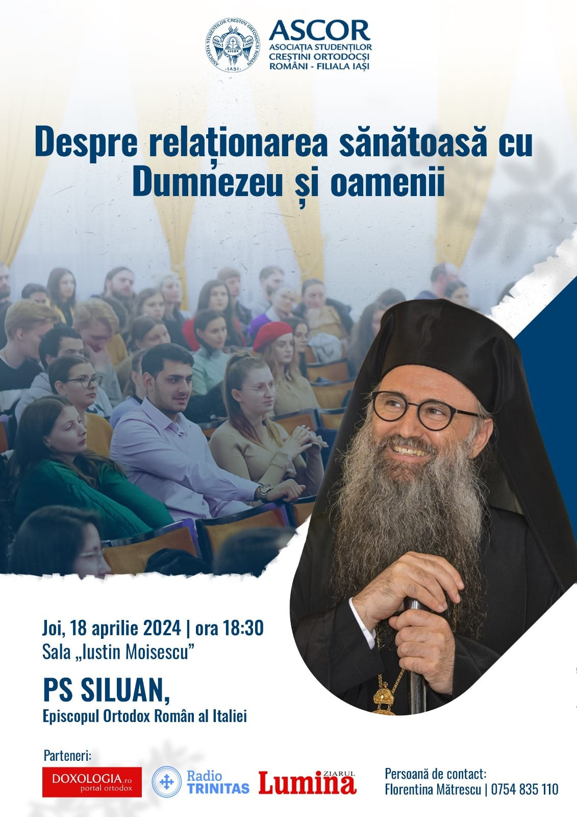 Evenimente care vor avea loc în Arhiepiscopia Iaşilor, în perioada 14-20 aprilie 2024