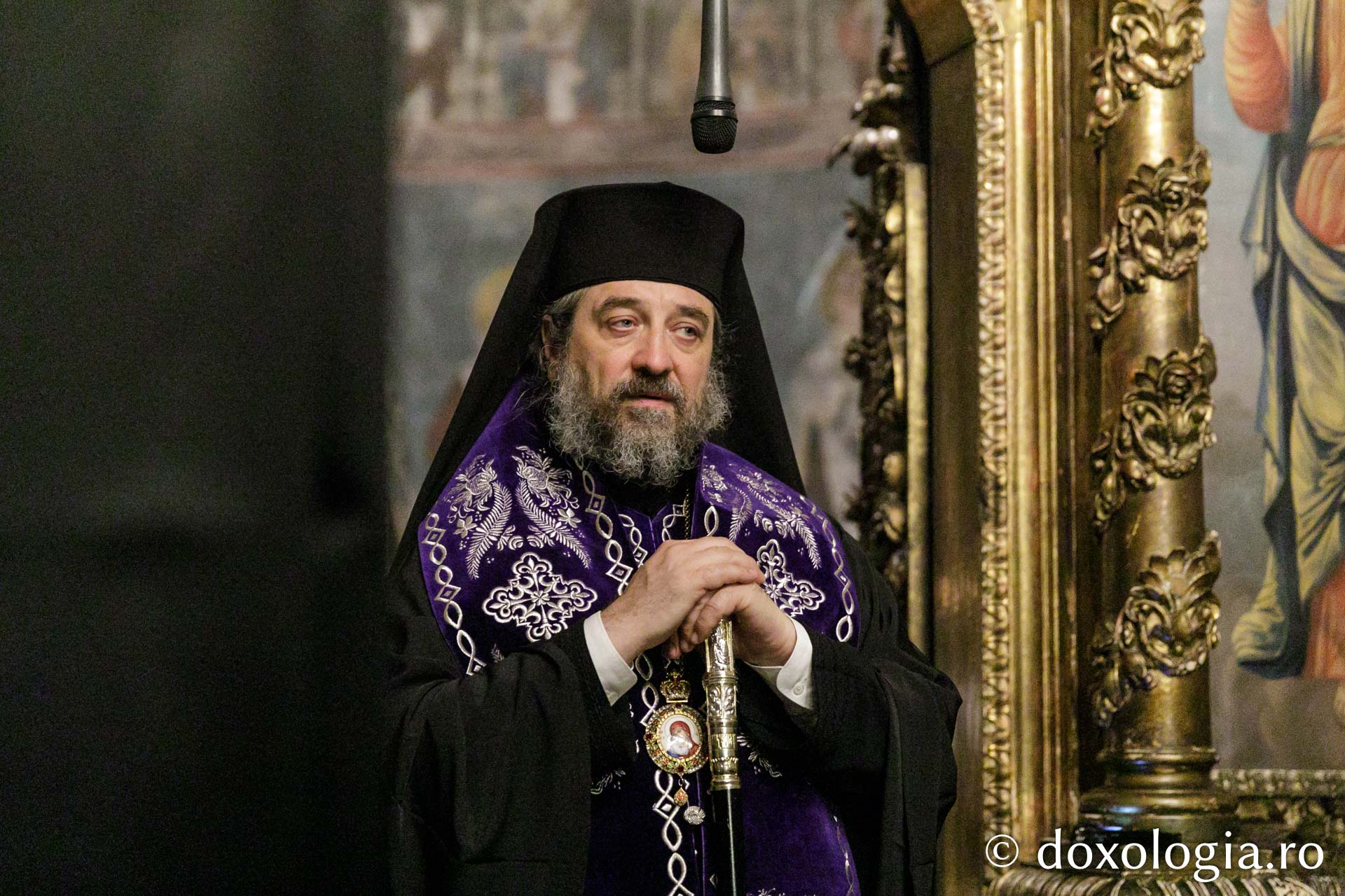 PS Nichifor Botoșăneanul, predicând / Foto: Mihail Vrăjitoru PS Nichifor Botoșăneanul