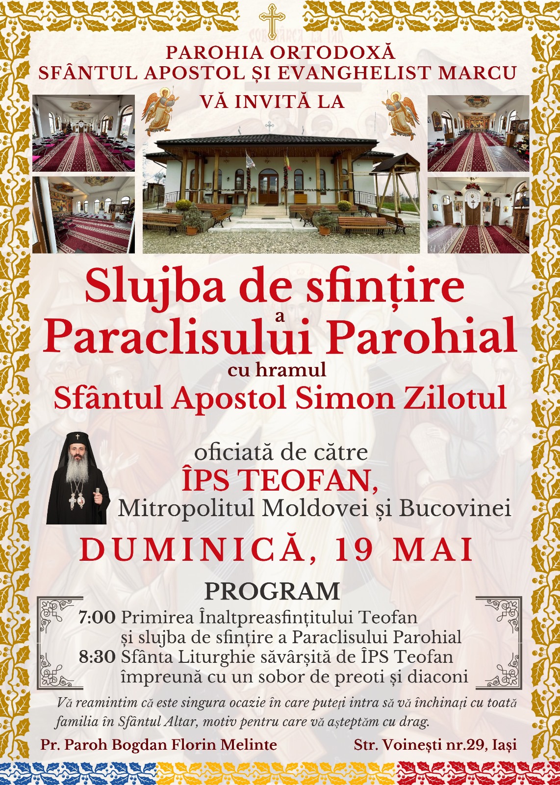 sfințire paraclis galata 2