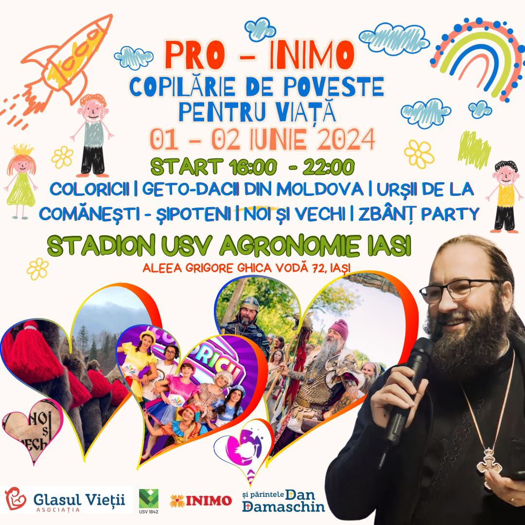 Evenimente care vor avea loc în Arhiepiscopia Iaşilor, în perioada 26 mai – 1 iunie 2024