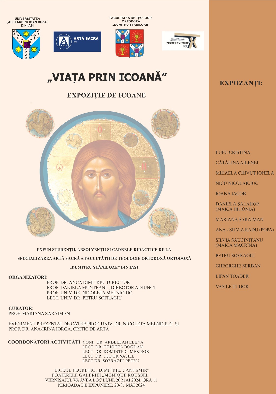 Evenimente care vor avea loc în Arhiepiscopia Iaşilor, în perioada 26 mai – 1 iunie 2024