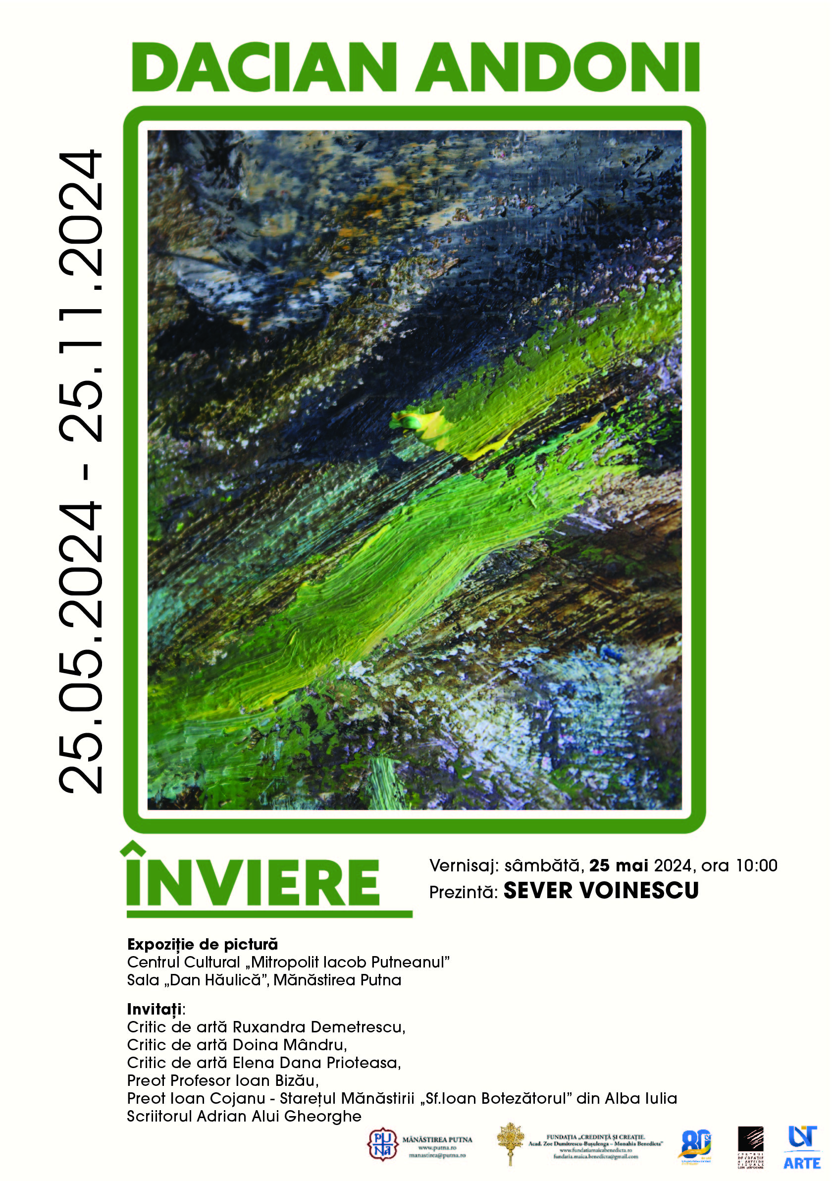 Conferința domnului Sever Voinescu și vernisajul expoziției „Înviere” a lui Dacian Andoni