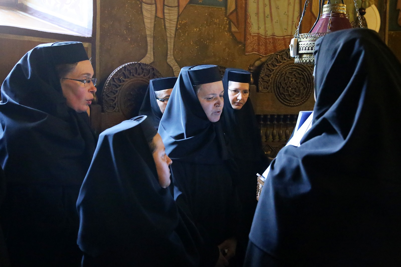 strană maici Mănăstirea Copou