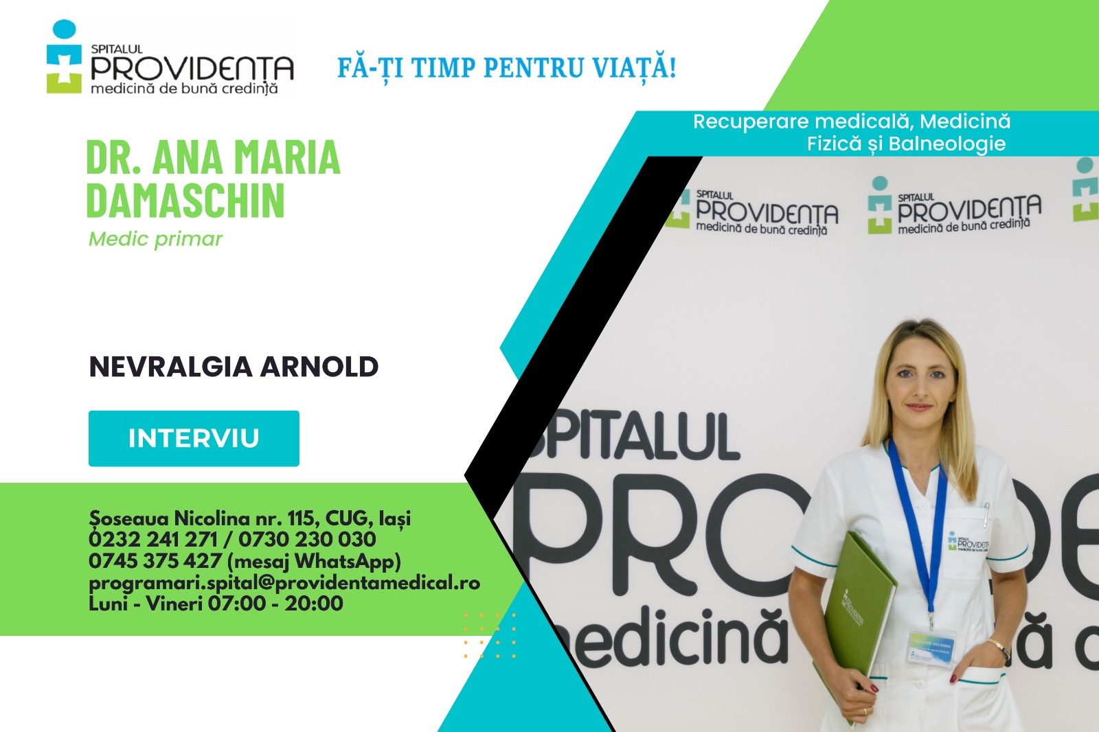 𝐍𝐞𝐯𝐫𝐚𝐥𝐠𝐢𝐚 𝐀𝐫𝐧𝐨𝐥𝐝 – interviu cu dr. Ana-Maria Damaschin