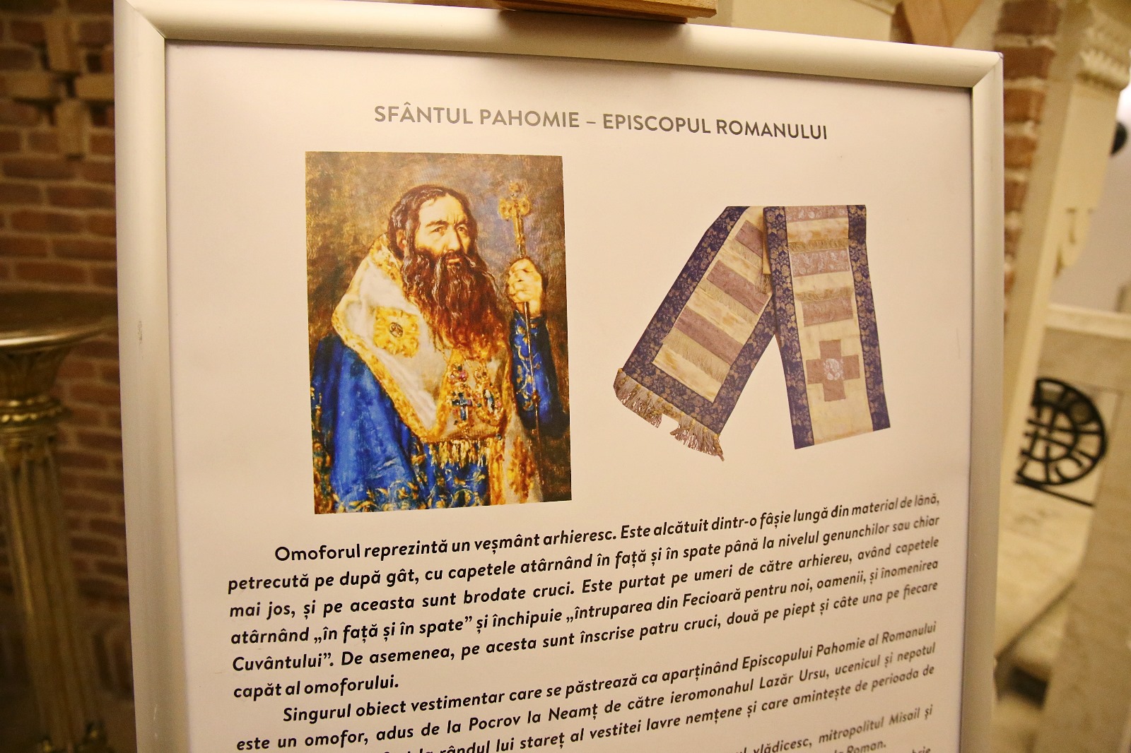 Foto: Flavius Popa Obiectele Sfântului Pahomie de la Gledin, expuse la Muzeul Mitropolitan din Iași