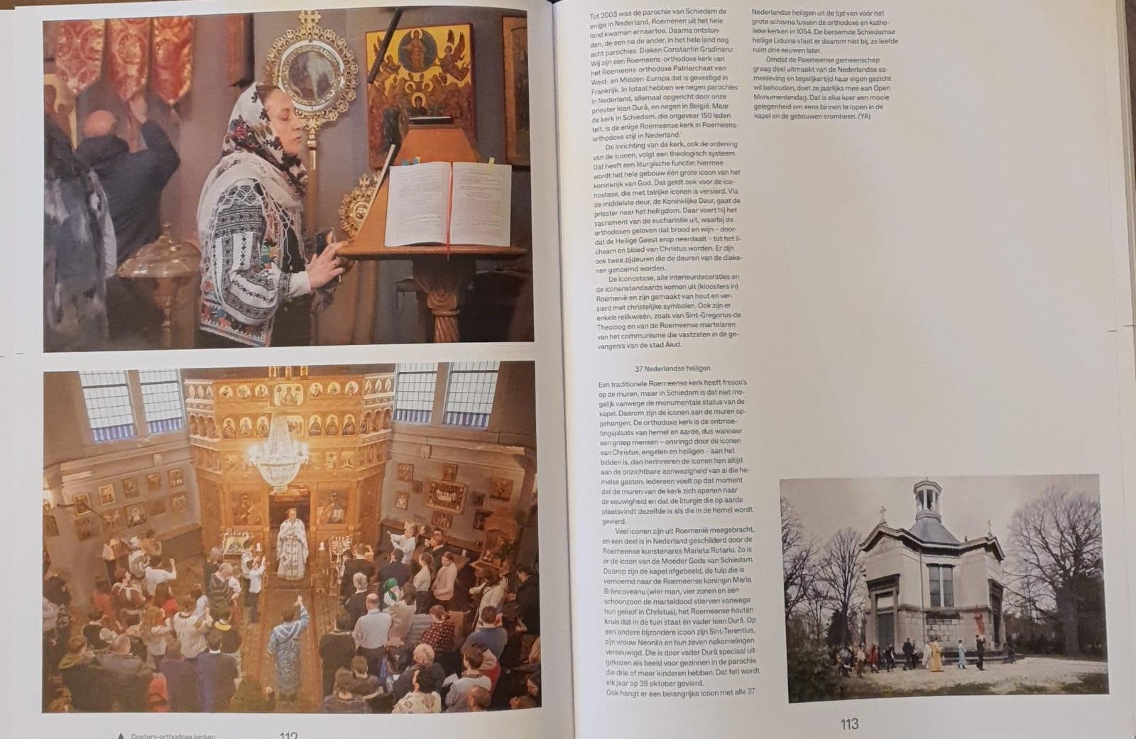 Parohia „Sfântul Grigorie Teologul” din Schiedam, prezentată în cartea „Wereldkerken in Nederland”