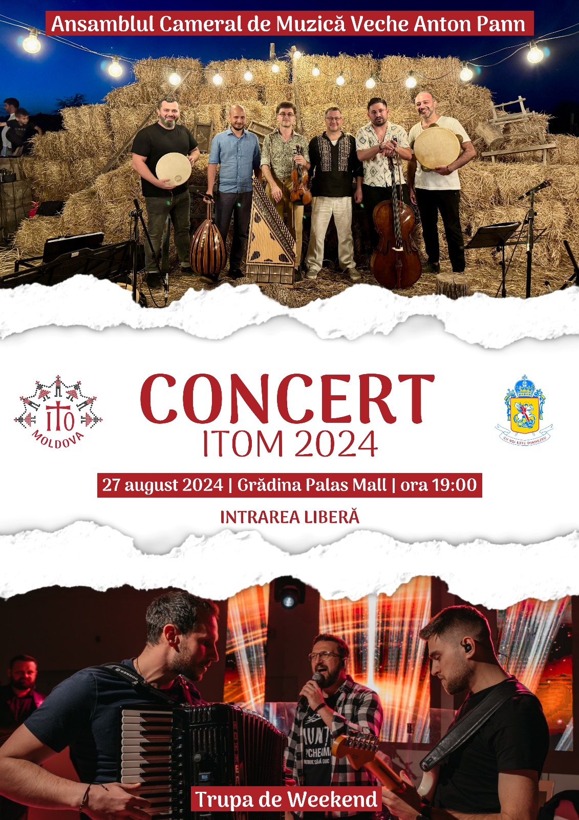 Concert ITOM 2024 susținut de Ansamblul Cameral de Muzică Veche „Anton Pann” și „Trupa de Weekend”
